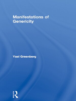 cover image of Manifestations of Genericity
